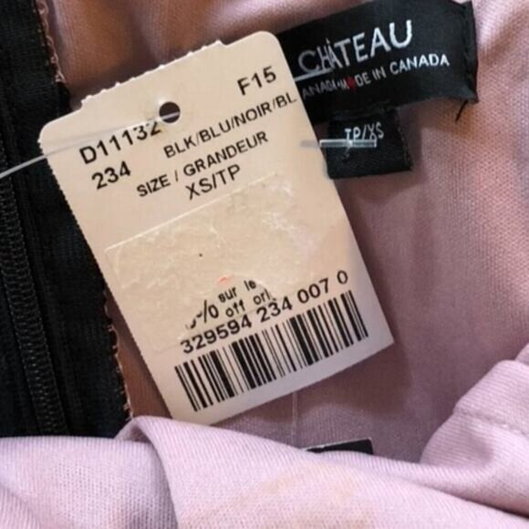 Le Chateau Lace Fitted 3/4 Sleeve Dress - Size Extra Small - Picture 7 of 8